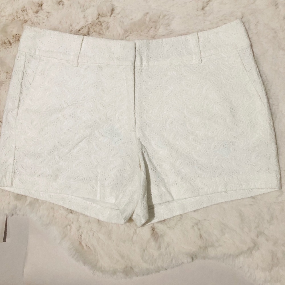 Ann Taylor Shorts - White Eyelet